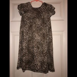 Soft leopard print dress